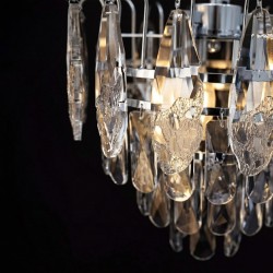 Lampa Wisząca z Kryształami SWE079-CP 50cm Chrom