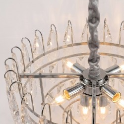 Lampa Wisząca z Kryształami SWE079-CP 50cm Chrom