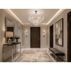 Lampa Wisząca z Kryształami SWE079-CP 50cm Chrom