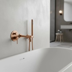 Bateria wannowa podtynkowa REA Lungo Miedź Szczotkowana + Box