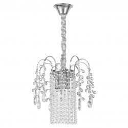 Lampa Wisząca z Kryształami SWE089-CP 30cm Chrom