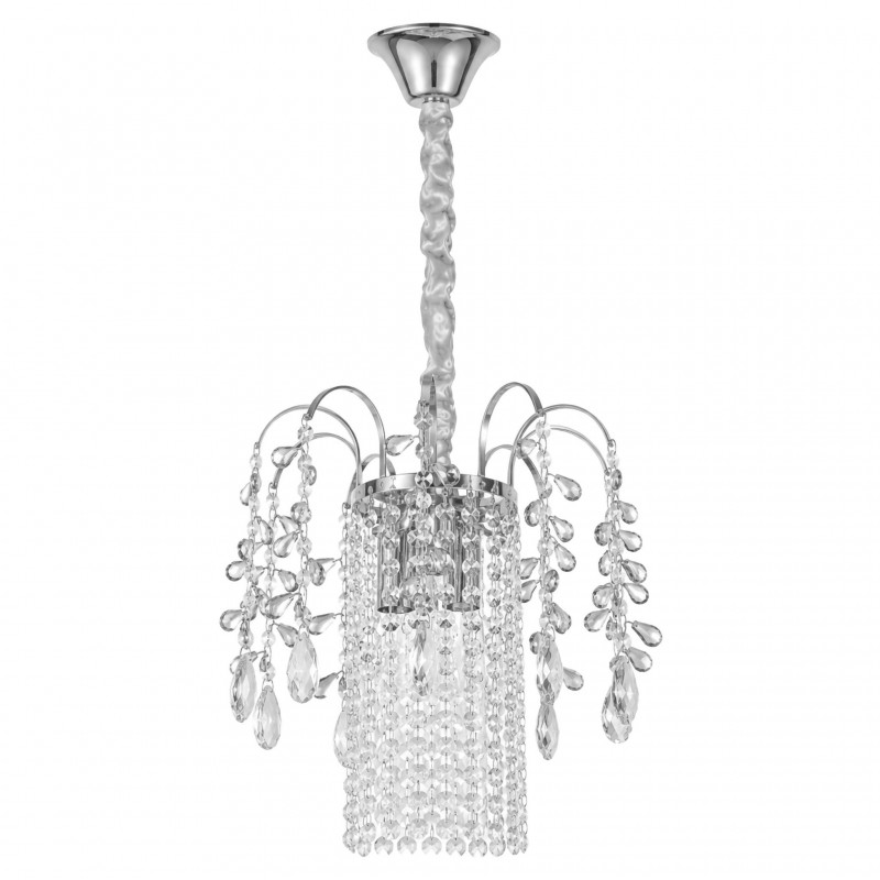Lampa Wisząca z Kryształami SWE089-CP 30cm Chrom