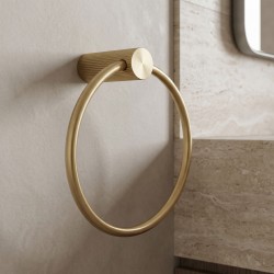 Wieszak łazienkowy Ring 64106 SOLO Złoty Szczotkowany