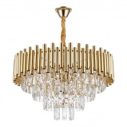 Lampa Wisząca z Kryształami SWE103-CP Złota