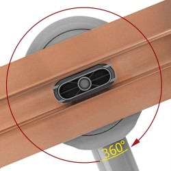 Odpływ Liniowy Rea Neox Slim Pro Brush Copper 60
