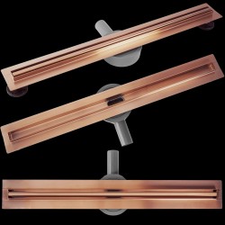 Odpływ Liniowy Rea Neox Slim Pro Brush Copper 100
