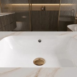 Umywalka ścienna Rea Aresa Grey Gold 70