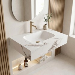 Umywalka ścienna Rea Aresa Cold Jade 70