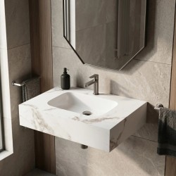 Umywalka ścienna Rea Aresa Cold Jade 70