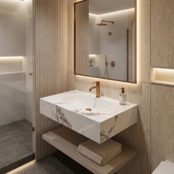 Umywalka ścienna Rea Aresa Cold Jade 70