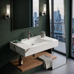Umywalka ścienna Rea Aresa Cold Jade 80