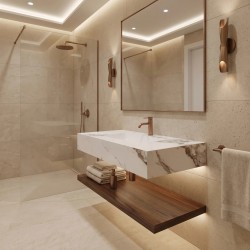 Umywalka ścienna Rea Aresa Cold Jade 80