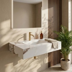 Umywalka ścienna Rea Aresa Cold Jade 80