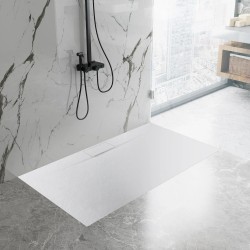 Brodzik prysznicowy Bazalt Long White 80x100