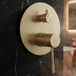 Zestaw natryskowy podtynkowy Rea Lungo Diamond Miedź Szczotkowana + BOX