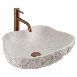 Umywalka nablatowa Rea Isla Beige