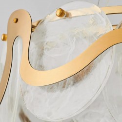 Lampa sufitowa wisząca APP1544-8CP Złota Szczotkowana