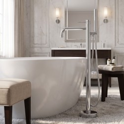 Bateria wannowa podłogowa Rea Lungo Diamond Chrom