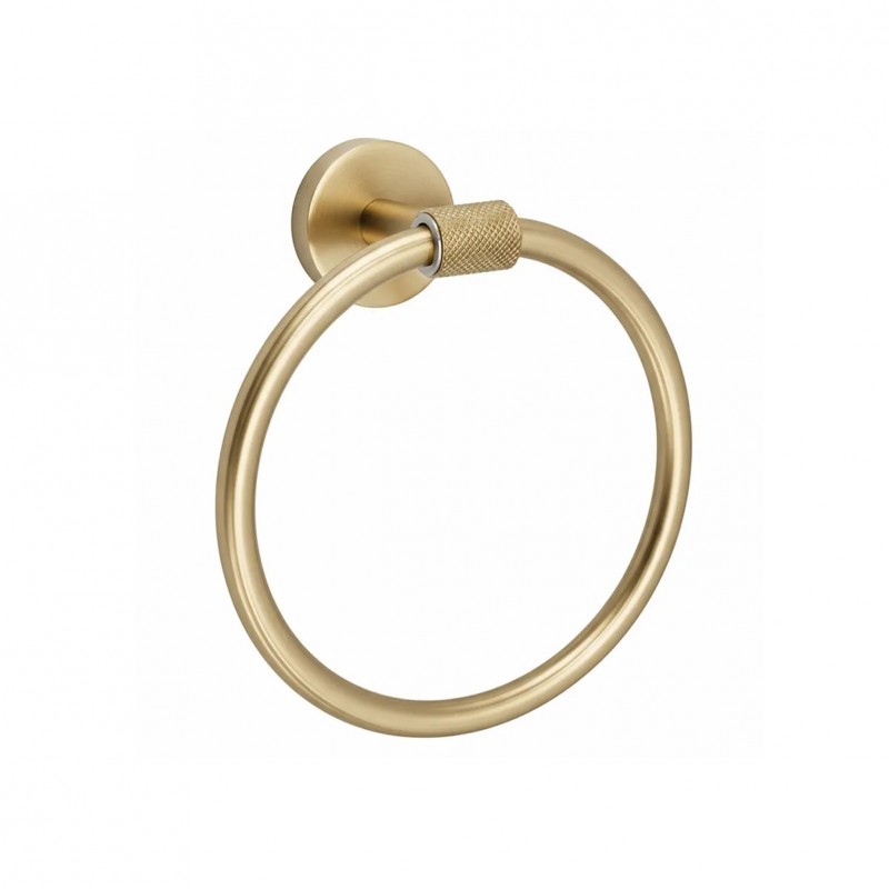 Wieszak łazienkowy Ring 5710 Galo Złoty Szczotkowany