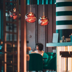 Lampa Sufitowa Złota Lawa APP331 Toolight