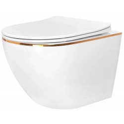 Misa WC podwieszana Rea Carlo Mini Tornado GOLD EDGE