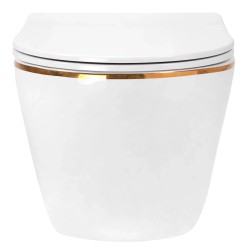 Misa WC podwieszana Rea Carlo Mini Tornado GOLD EDGE