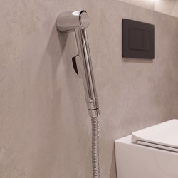 Bateria umywalkowa ze słuchawką bidetową Rea Lungo Chrom