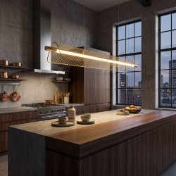 Lampa sufitowa wisząca LED APP1943-CP Złota