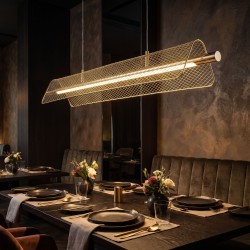 Lampa sufitowa wisząca LED APP1943-CP Złota