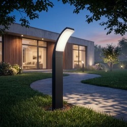 Lampa ogrodowa stojąca LED JNH033-G Czarna