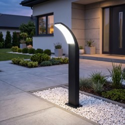 Lampa ogrodowa stojąca LED JNH033-G Czarna