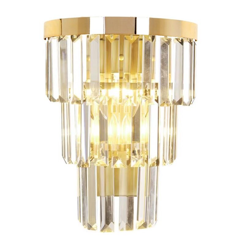 Lampa kryształowa kinkiet APP1535-1W Złota
