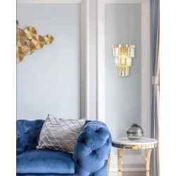 Lampa kryształowa kinkiet APP1535-1W Złota