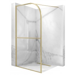 Ścianka prysznicowa Rea Sky Brush Gold 120