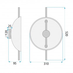 KINKIET ŚCIENNY LED APP1762-1W