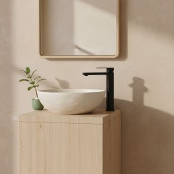 Bateria umywalkowa Rea Arlo Czarna Wysoka