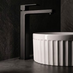 Bateria umywalkowa Rea Arlo Czarna Wysoka
