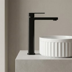 Bateria umywalkowa Rea Arlo Czarna Wysoka