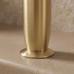 Bateria Umywalkowa PREMIUM REA Como Złota Szczotkowana Wysoka