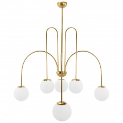 LAMPA SUFITOWA WISZĄCA ZŁOTA APP1584-6CP