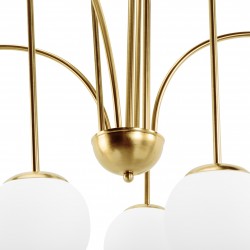 LAMPA SUFITOWA WISZĄCA ZŁOTA APP1584-6CP