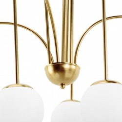 LAMPA SUFITOWA WISZĄCA ZŁOTA APP1584-6CP