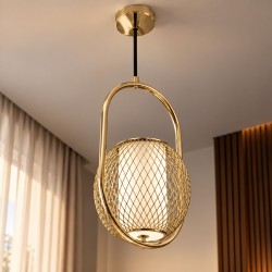 Lampa Sufitowa Wisząca Złota  APP1944-1CP