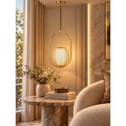 Lampa Sufitowa Wisząca Złota  APP1944-1CP