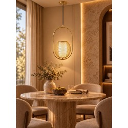 Lampa Sufitowa Wisząca Złota  APP1944-1CP
