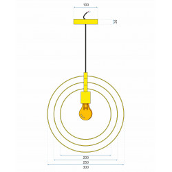 Lampa Sufitowa Pierścienie APP286 Toolight