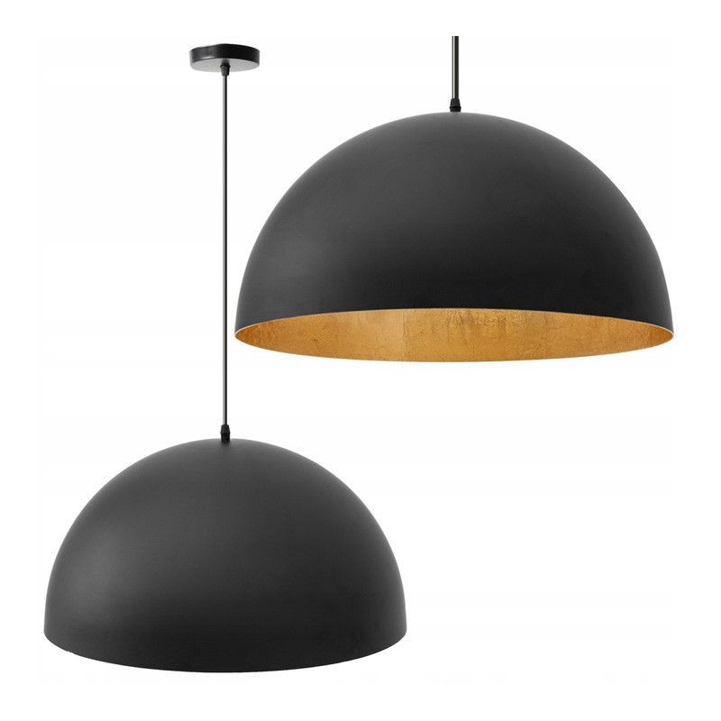 Lampa Sufitowa czarna misa 50 cm APP379-1CP BLACK