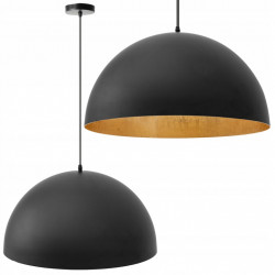 Lampa Sufitowa czarna misa 60 cm