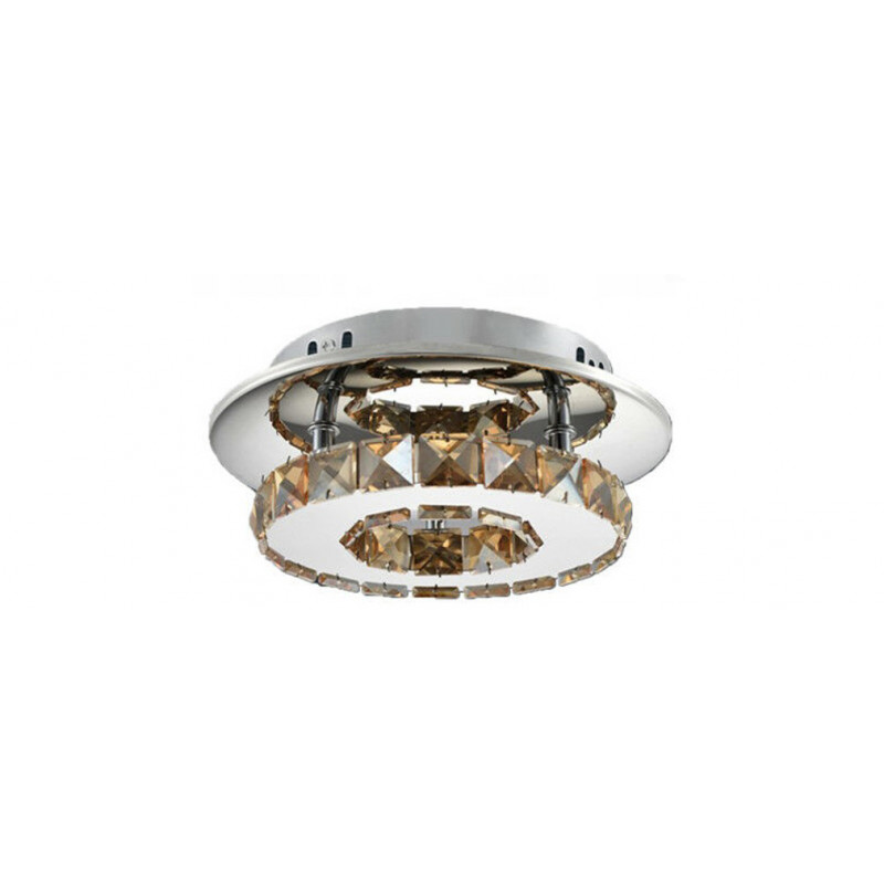 Lampa Sufitowa Kryształowa Plafon APP407 barwa ciepła 20 cm Toolight