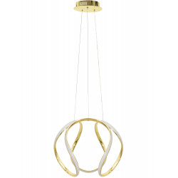 Lampa Sufitowa Wisząca złota LED Nowoczesna APP386-CP +Pilot